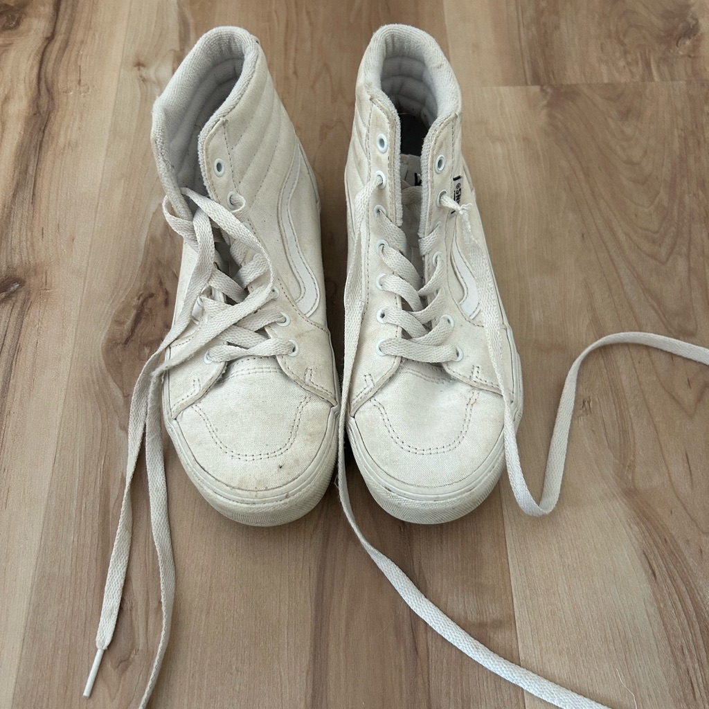Vans White High-Top Sneakers